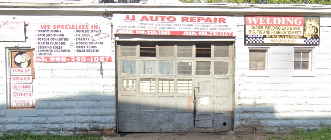 JJ Auto Repair shop front in Elizabeth, NJ
